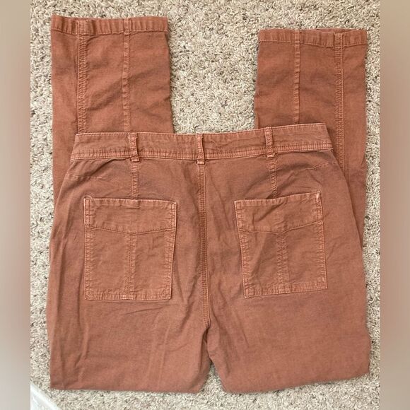 Anthropologie The Wanderer cotton linen utility pants w/ pockets - Picture 3 of 9